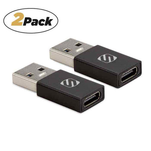 Scosche USB-A To USB-C Adapter 2-Pack