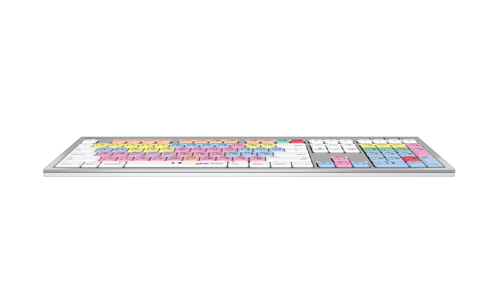 Logickeyboard ALBA Pro Tools Mac keyboard - side profile