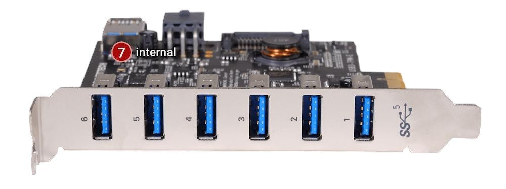 Sonnet Allegro 7-Port USB 3.2 Gen 1 PCIe Card (USB3-7PM-E)