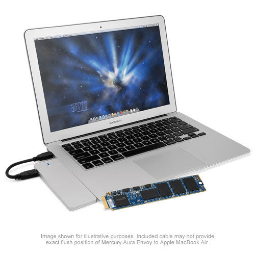 OWC Aura Pro 6G Solid State Drive - SSD for MacBook Air 2010 to 2011 with USB enclosure