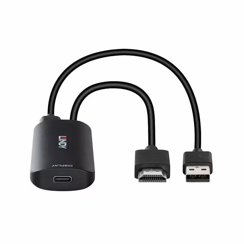 Lindy HDMI to USB-C Display Converter with USB Power Input