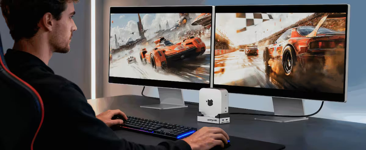 Acasis Mac mini M4 Dock & Stand – NVMe SSD Enclosure (Up to 8TB)