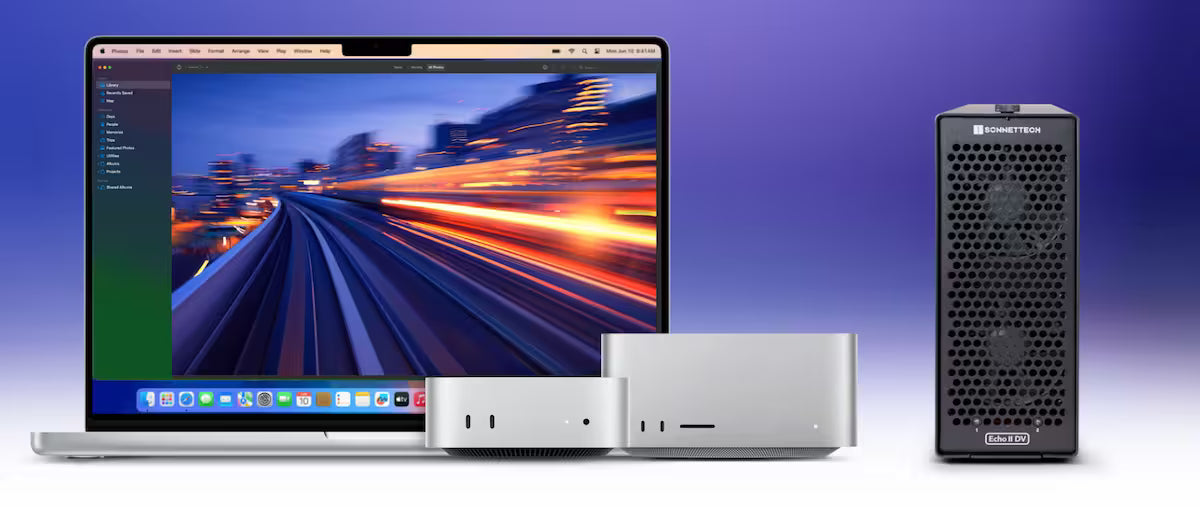 Sonnet Echo II DV Desktop – Dual‑Slot Thunderbolt 5 PCIe Expansion Chassis