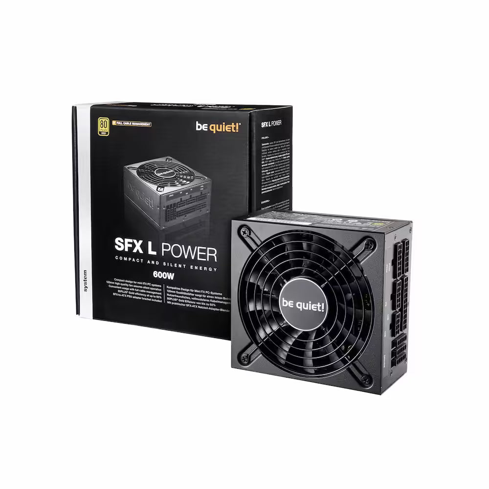 be quiet! SFX-L Power 600W Modular Power Supply - 80 PLUS Gold