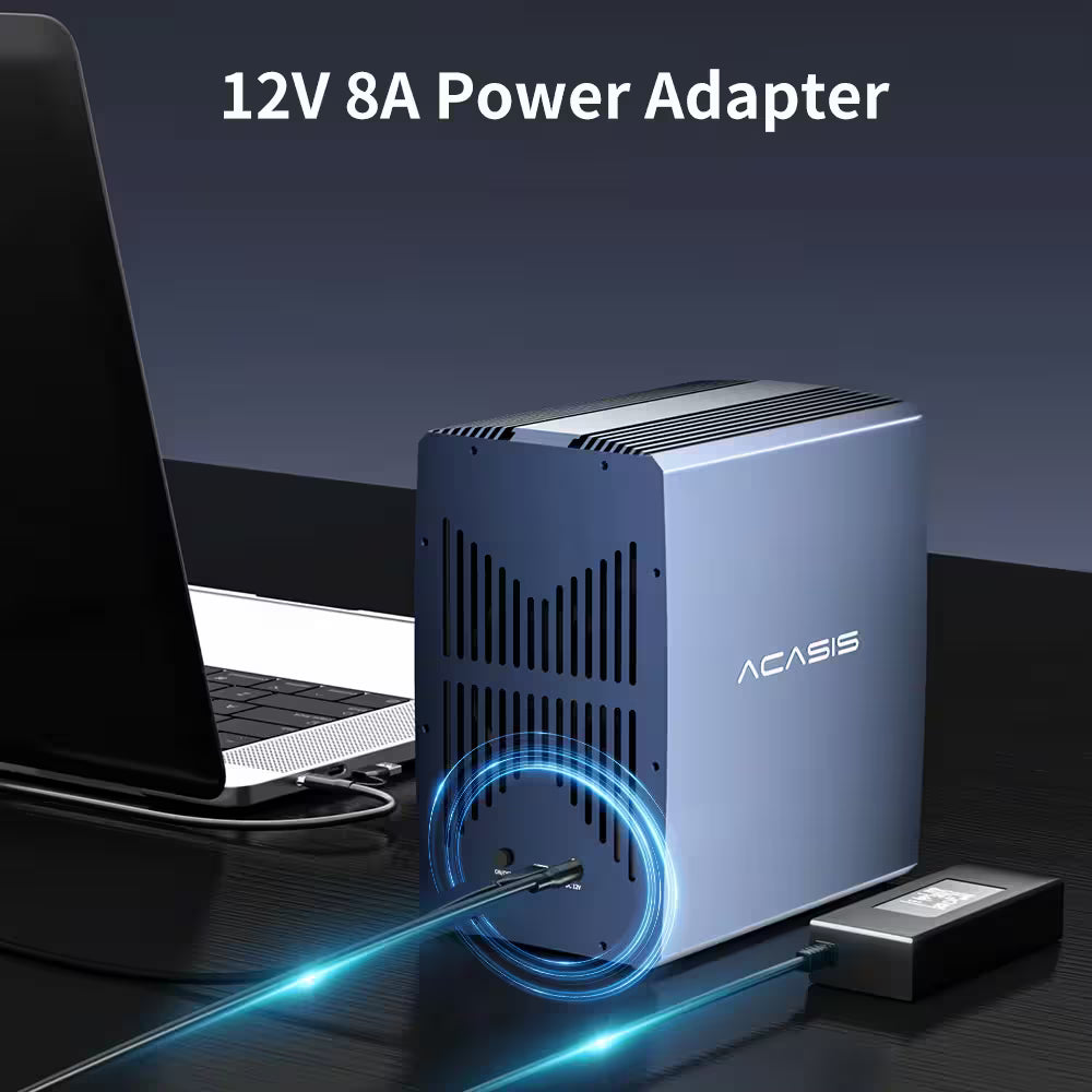 Acasis 4-Bay USB 3.0 SATA/SAS Hard Drive Enclosure – Multi-Drive Storage Array