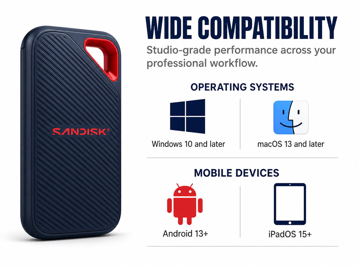 SanDisk Extreme PRO Portable SSD (V3) - Wide Compatibility