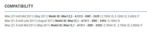 Flexx DIY Bundle with Transcend 230S SSD to swap main HDD for SSD on all 2011 iMac