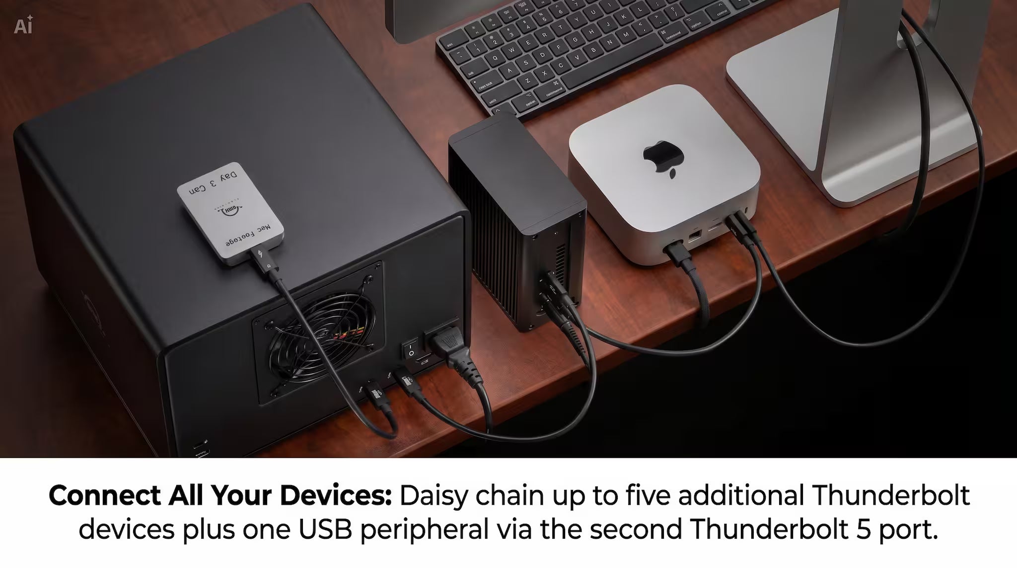 OWC Express 4M2 Ultra Thunderbolt 5 NVMe SSD RAID Enclosure