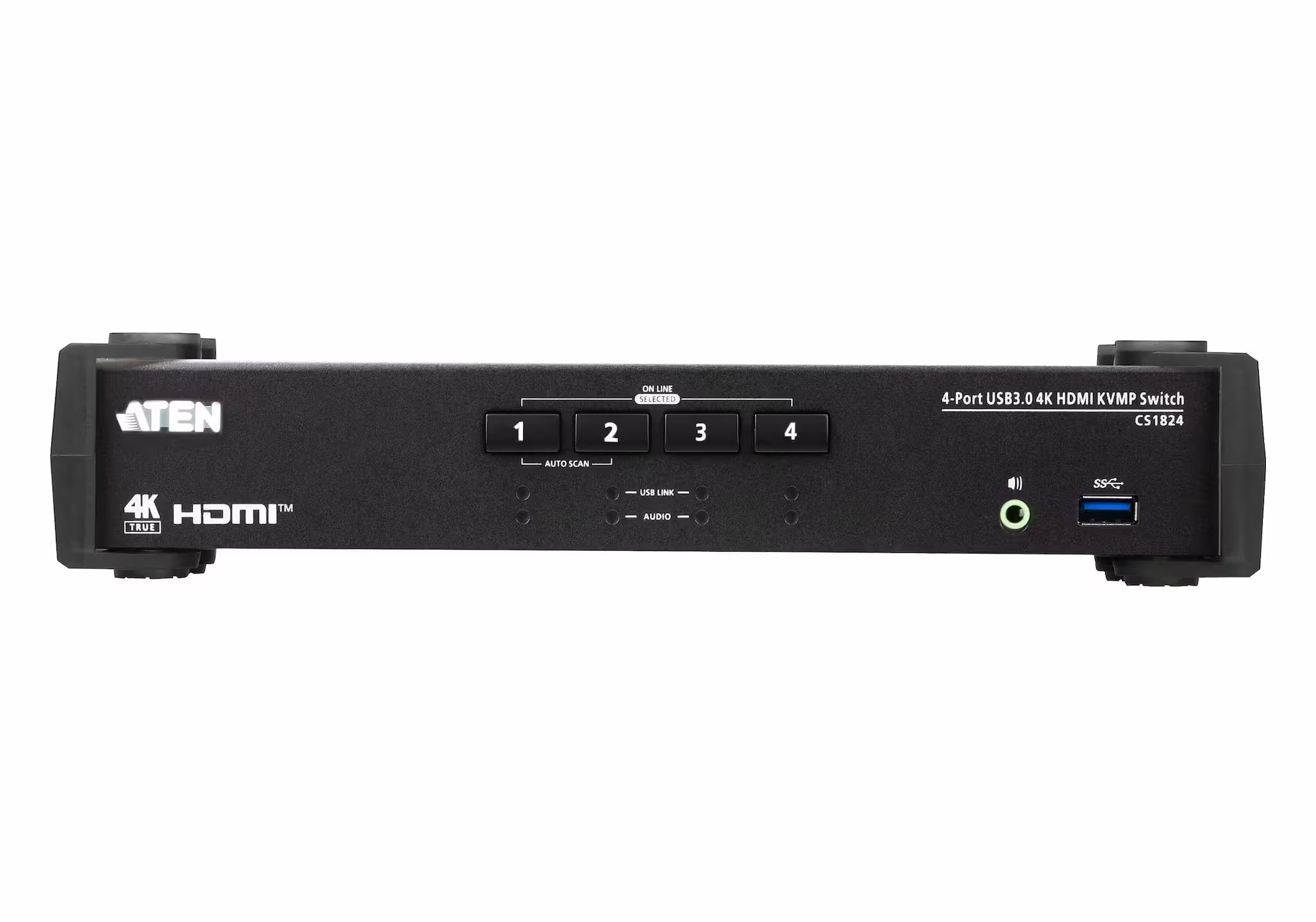 ATEN CS1824 - 4-Port USB 3.0 4K HDMI KVMP Switch with Audio Mixer Mode