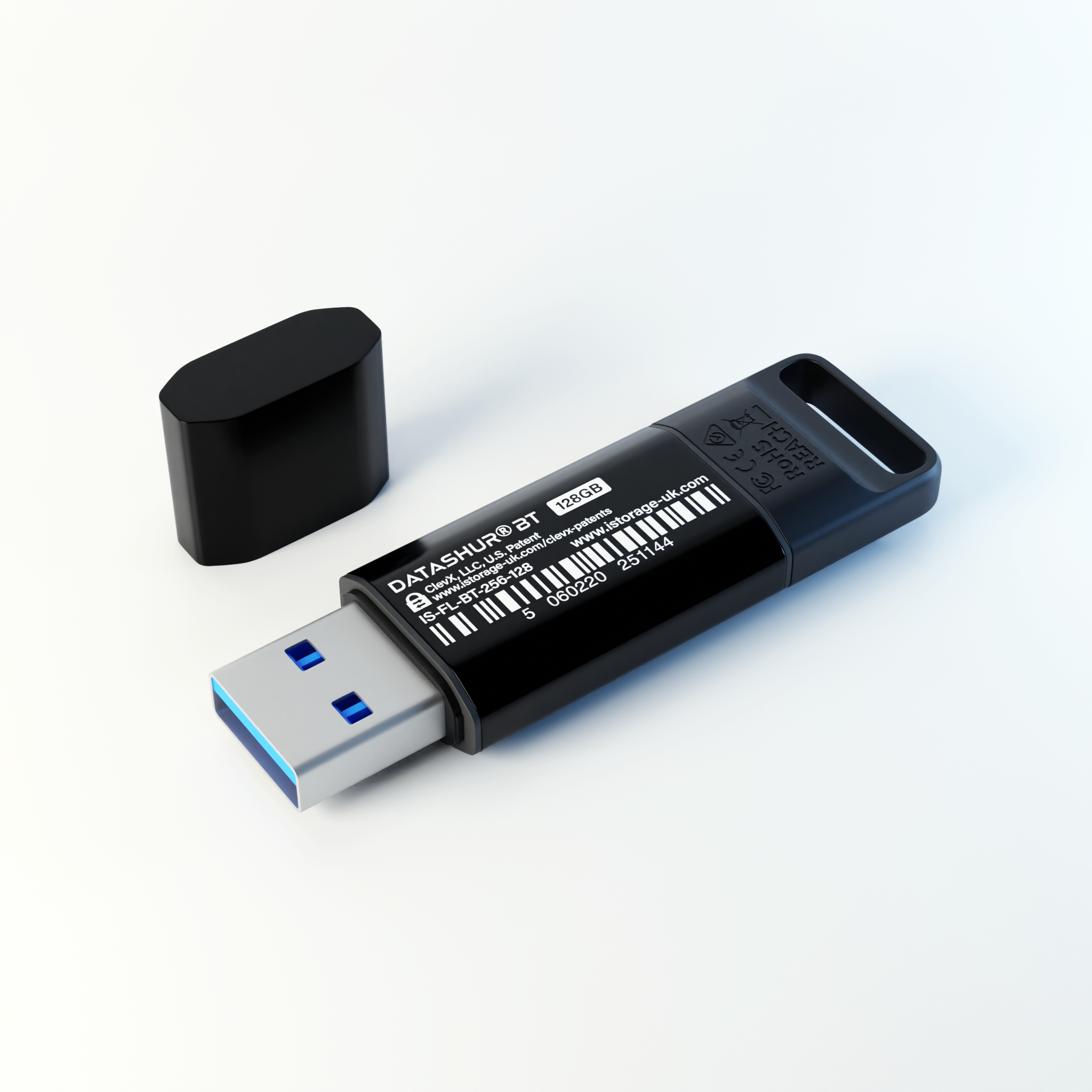 iStorage datAshur BT — in use connected to laptop