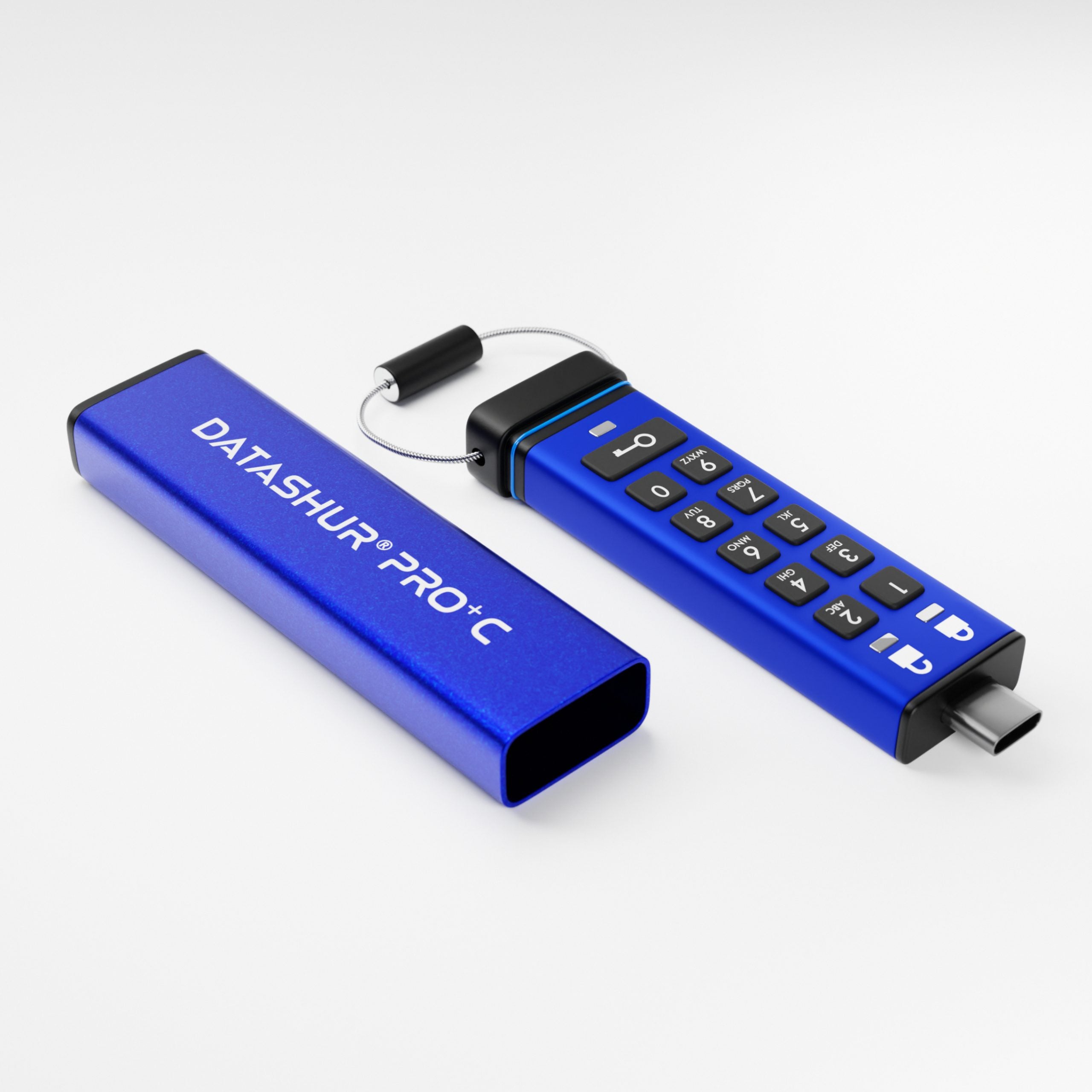 iStorage datAshur PRO+C — PIN keypad close-up