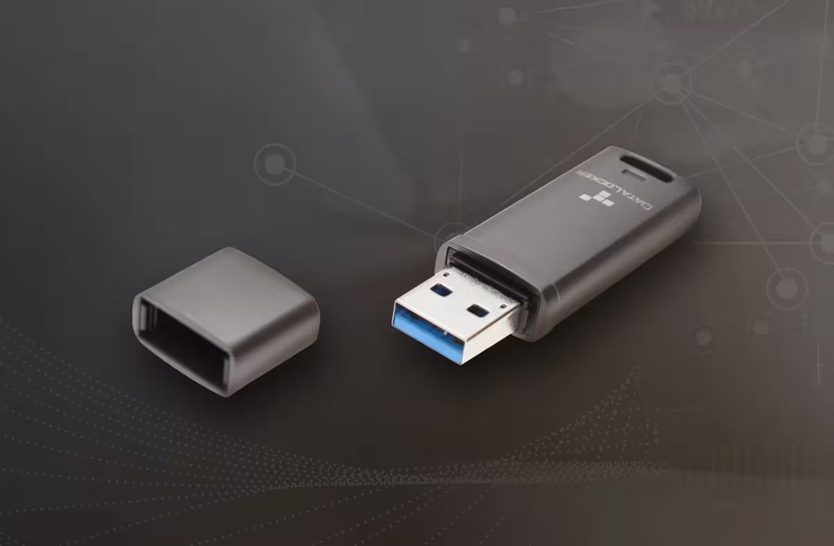 DataLocker DL GO Encrypted USB-A Flash Drive – Password Protected AES USB (4GB / 16GB / 64GB)