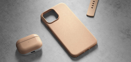 Modern Leather Case for iPhone 13 - Natural