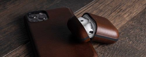 Rugged Leather Case for AirPods  - Rustic Brown