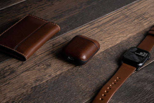 Rugged Leather Case for AirPods  - Rustic Brown