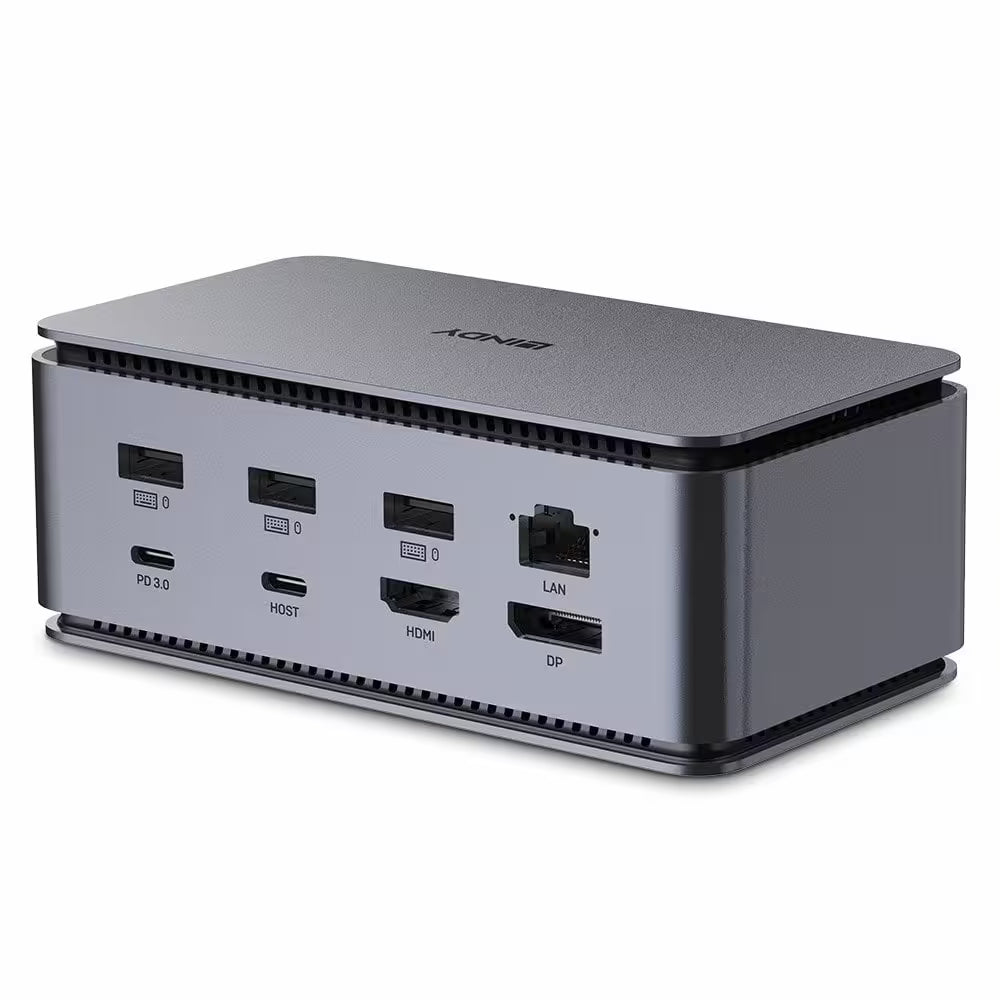 Lindy DST-Pro USB4 Laptop Docking Station with Multi Display and Gigabit Ethernet
