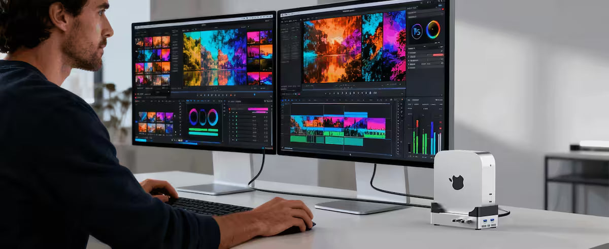 Acasis Mac mini M4 Dock & Stand – NVMe SSD Enclosure (Up to 8TB)