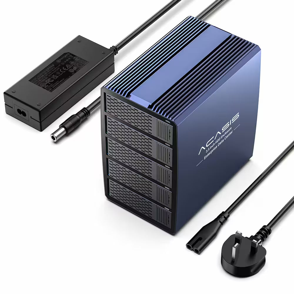 Acasis 5-Bay External SATA RAID Enclosure – USB to SATA HDD/SSD Array