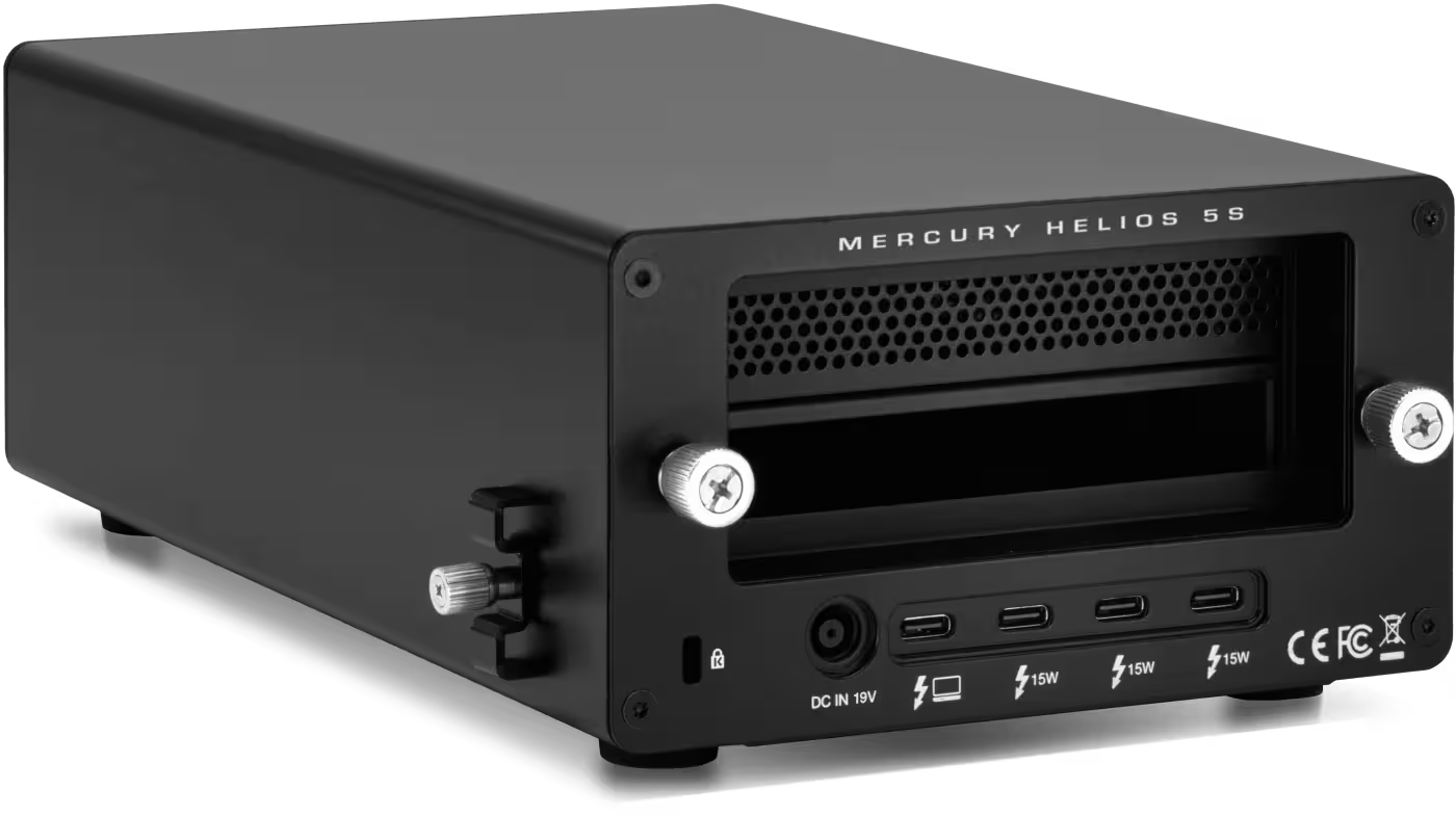 OWC Mercury Helios 5S Thunderbolt 5 PCIe Expansion Chassis