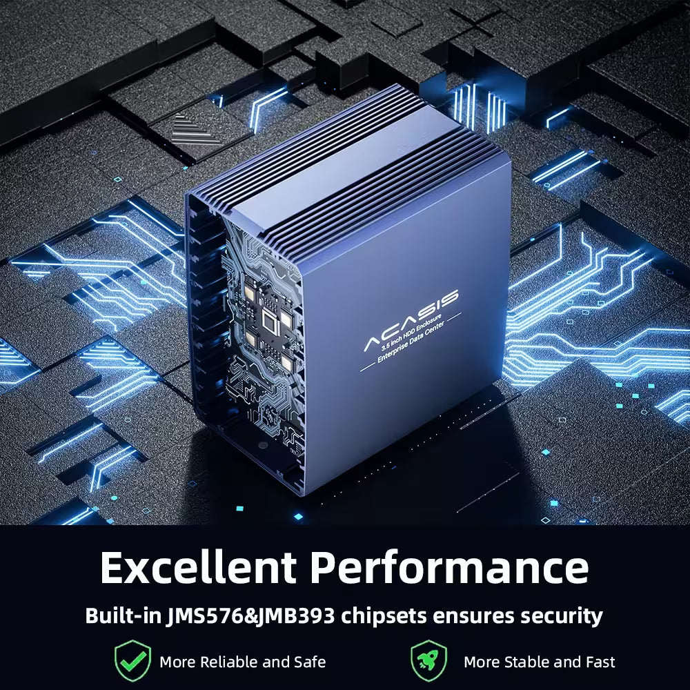 Acasis 5-Bay External SATA RAID Enclosure – USB to SATA HDD/SSD Array