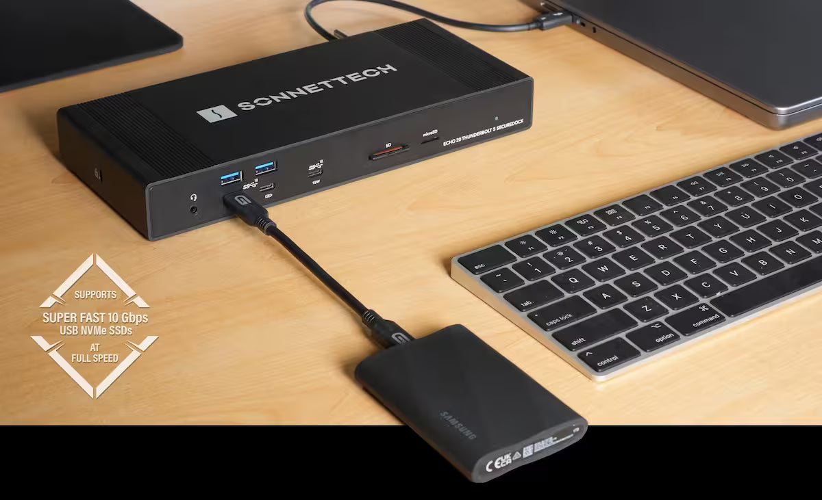 Sonnet Echo 21 Thunderbolt 5 SuperDock 10Gb Ethernet 140W Dock
