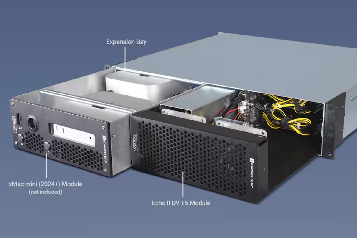 Sonnet Echo II DV T5 Rackmount – 2U Thunderbolt 5 PCIe Expansion System