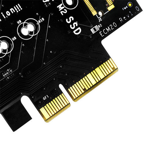 Dual M.2 NVME to PCIe x4 and M.2 SATA 6G SSD to SATA interface adapter card