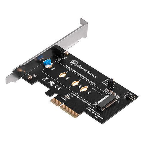 Screwless design M.2 PCIe NVMe SSD to PCIe x4 adapter card