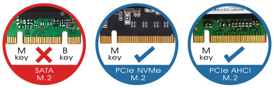 M.2 NVMe SSD M key to PCIe x4 ARGB adapter card with heatsink and thermal pad