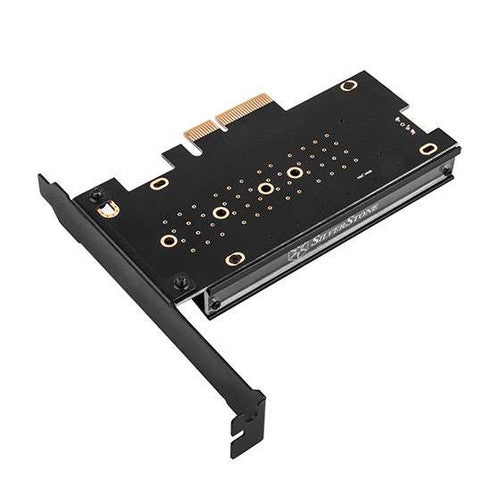 M.2 NVMe SSD M key to PCIe x4 ARGB adapter card with heatsink and thermal pad