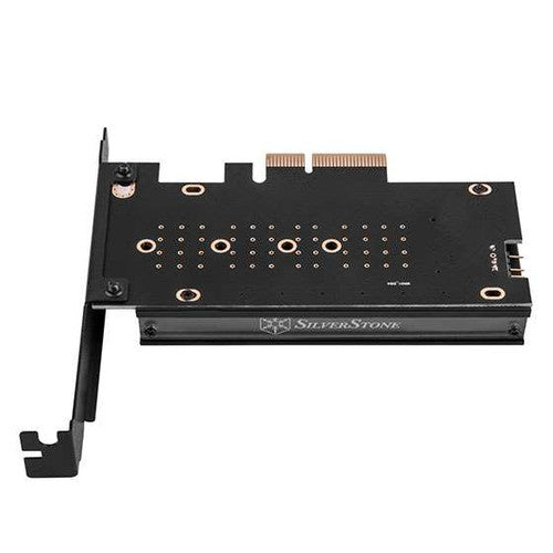 M.2 NVMe SSD M key to PCIe x4 ARGB adapter card with heatsink and thermal pad