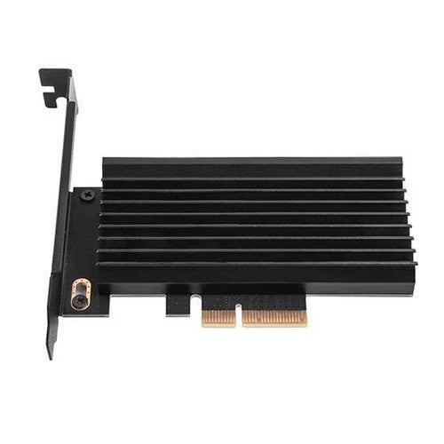 M.2 NVMe SSD M key to PCIe x4 ARGB adapter card with heatsink and thermal pad