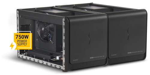 Sonnet eGPU Breakaway Box 750ex Thunderbolt 3 (eGPU Expansion System) - 1 x RJ45 and 4 x USB Type A ports