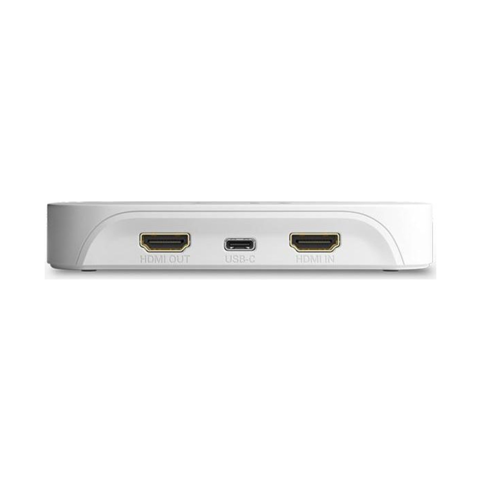 Elgato Game Capture Neo rear port panel with HDMI OUT, USB-C, and HDMI IN