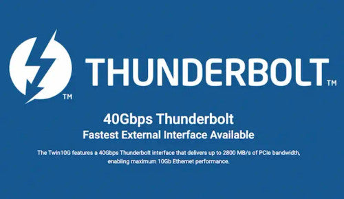 Sonnet Twin10G Thunderbolt Adapter – Dual-Port 10GbE RJ45 Network Adapter