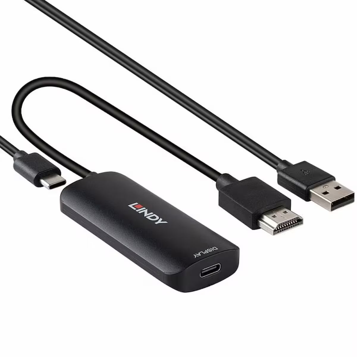 Lindy HDMI to USB-C Display Converter with USB Power Input
