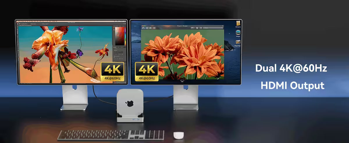 Acasis Mac mini M4 Dock & Stand – NVMe SSD Enclosure (Up to 8TB)