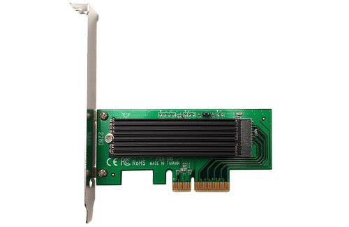 Flexx LX400 Pro PCIe NVME M.2 SSD adapter Card with M.2 NVME SSD installed