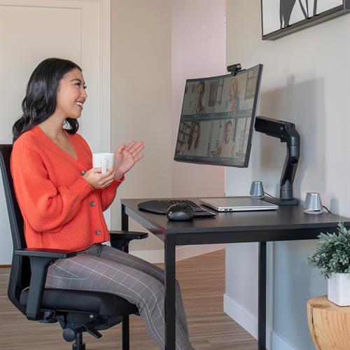 Ergotron HX Desk Monitor Arm — Matte Black