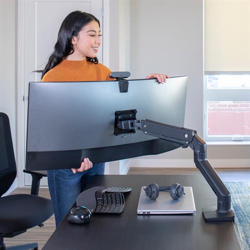 Ergotron HX Desk Monitor Arm — Matte Black
