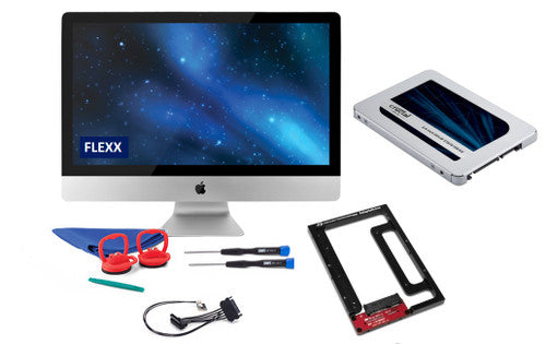 Flexx DIY Bundle with Crucial MX500 SSD to swap main HDD for SSD on all 2011 iMac