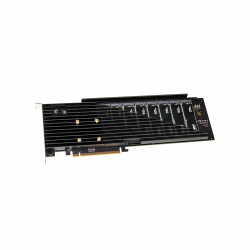 Sonnet Silent Gen 4 PCIe card with 8 x M.2 NVMe SSD slots up to 64GB storage - add your own SSD