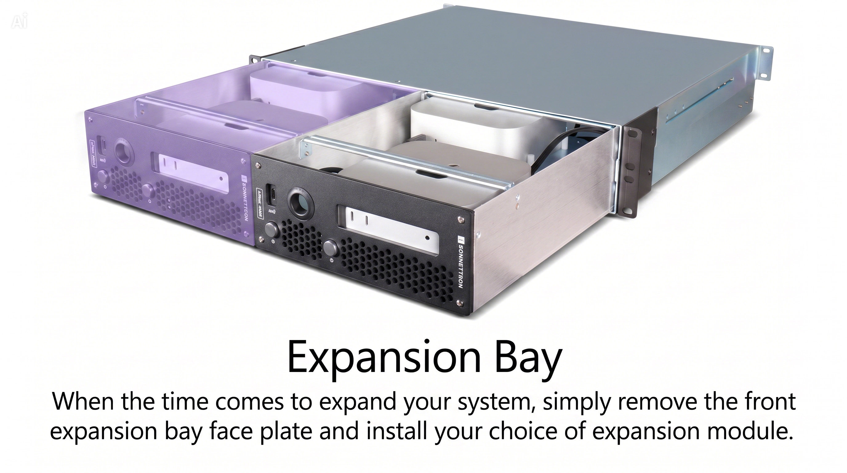 Sonnet xMac mini 2024 Modular 2U Rackmount System with PCIe Expansion