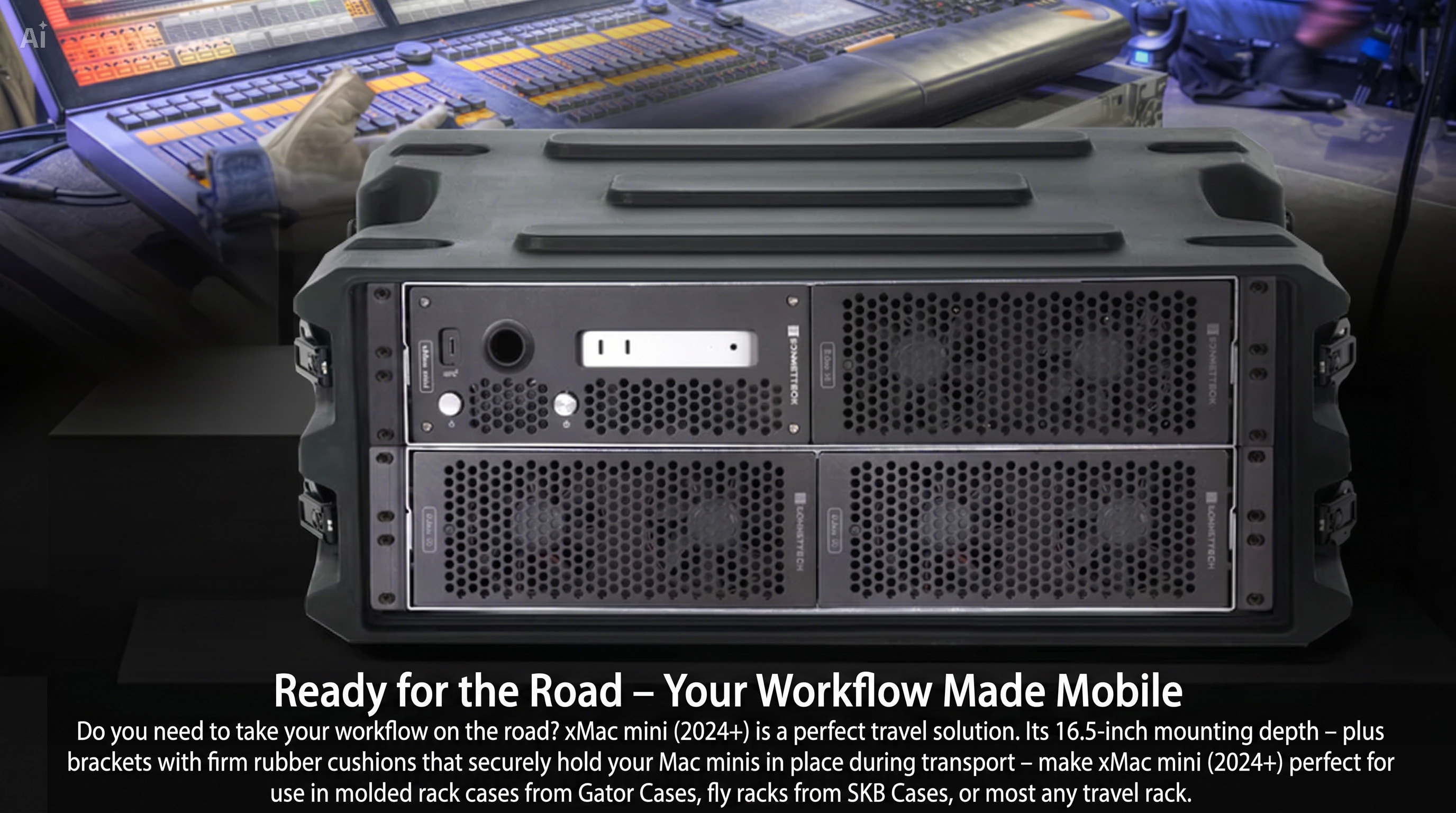 Sonnet xMac mini 2024 Modular 2U Rackmount System with PCIe Expansion