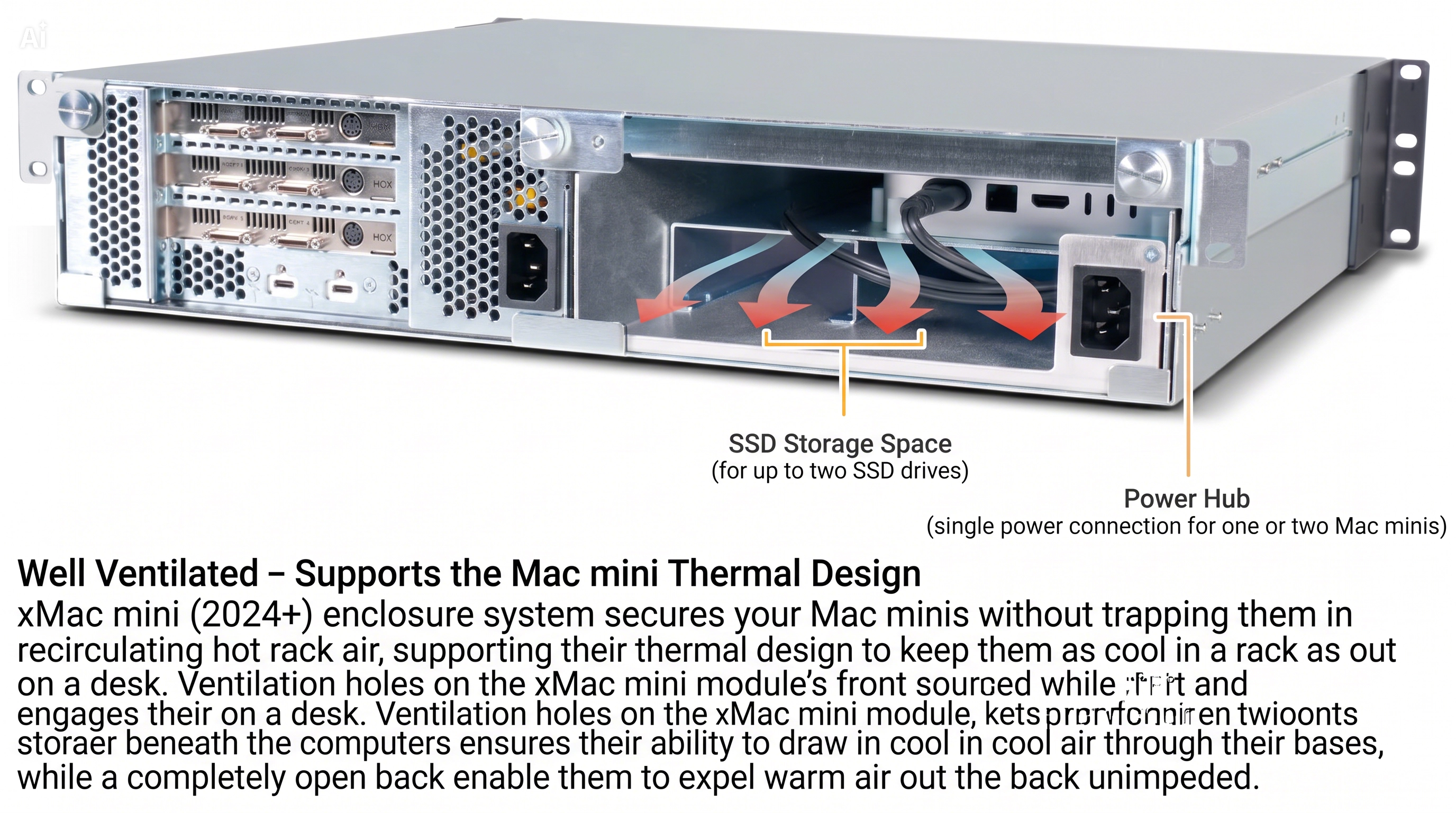 Sonnet xMac mini 2024 Modular 2U Rackmount System with PCIe Expansion