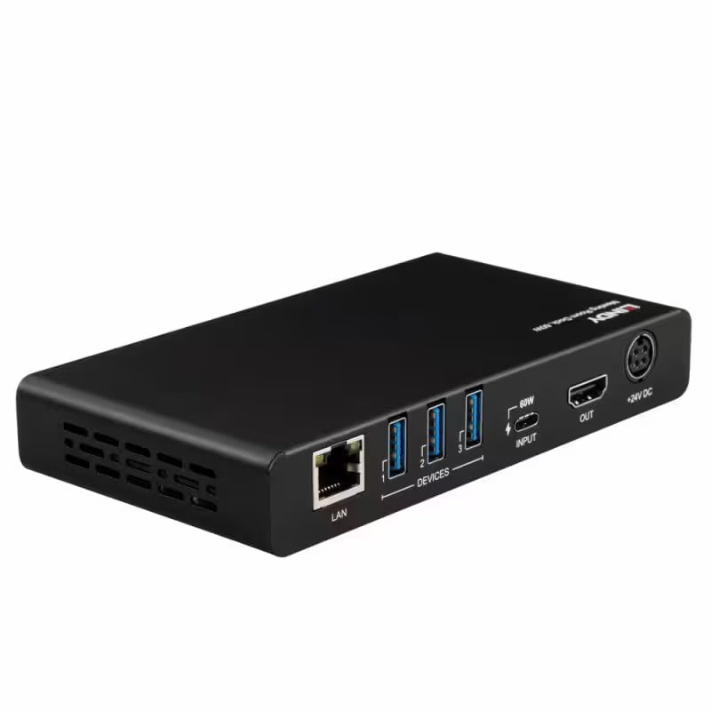 Lindy Meeting Room Dock 60W USB-C Laptop Dock with HDMI Ethernet and USB