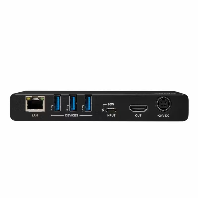 Lindy Meeting Room Dock 60W USB-C Laptop Dock with HDMI Ethernet and USB