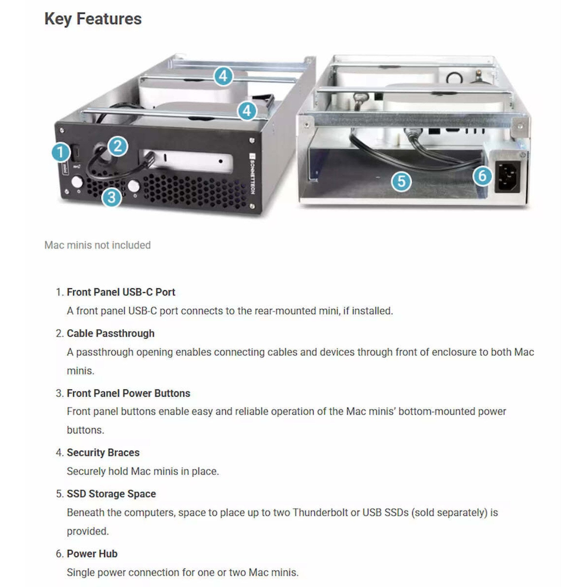 Sonnet xMac mini expansion module rear connections