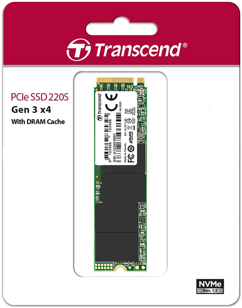 Transcend M.2 PCIe 3.0 x4 NVME (2280) 3D TLC 220S series SSD