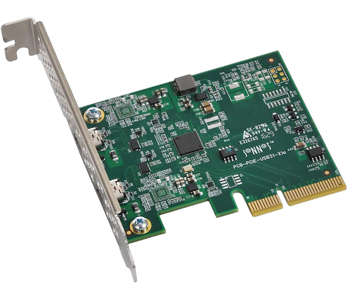 Allegro USB-C 2-port Supper-speed 10GBPs PCIe card with USB-C charging